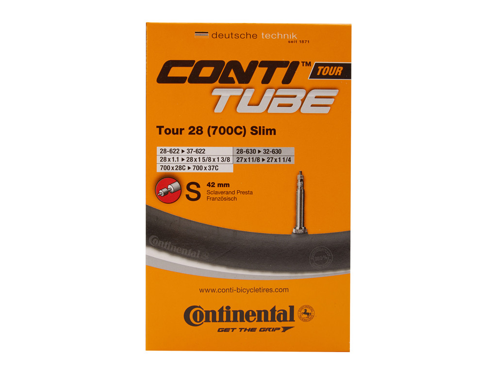Continental Tour 28 Slim Cykelslange Str 700x28-35c 42 Mm Racerventil