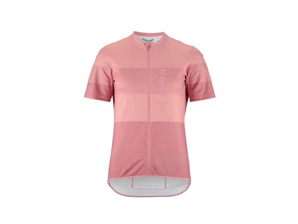 Craft Endur Logo Jersey Cykeltrøje Korte ærmer Dame -wild Rose Peony