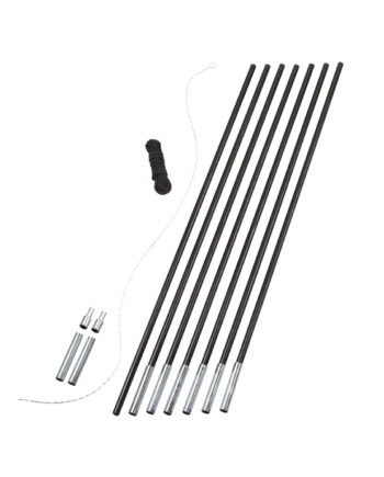 Easy Camp Pole Diy Set Fiberstænger 11 Mm Sort