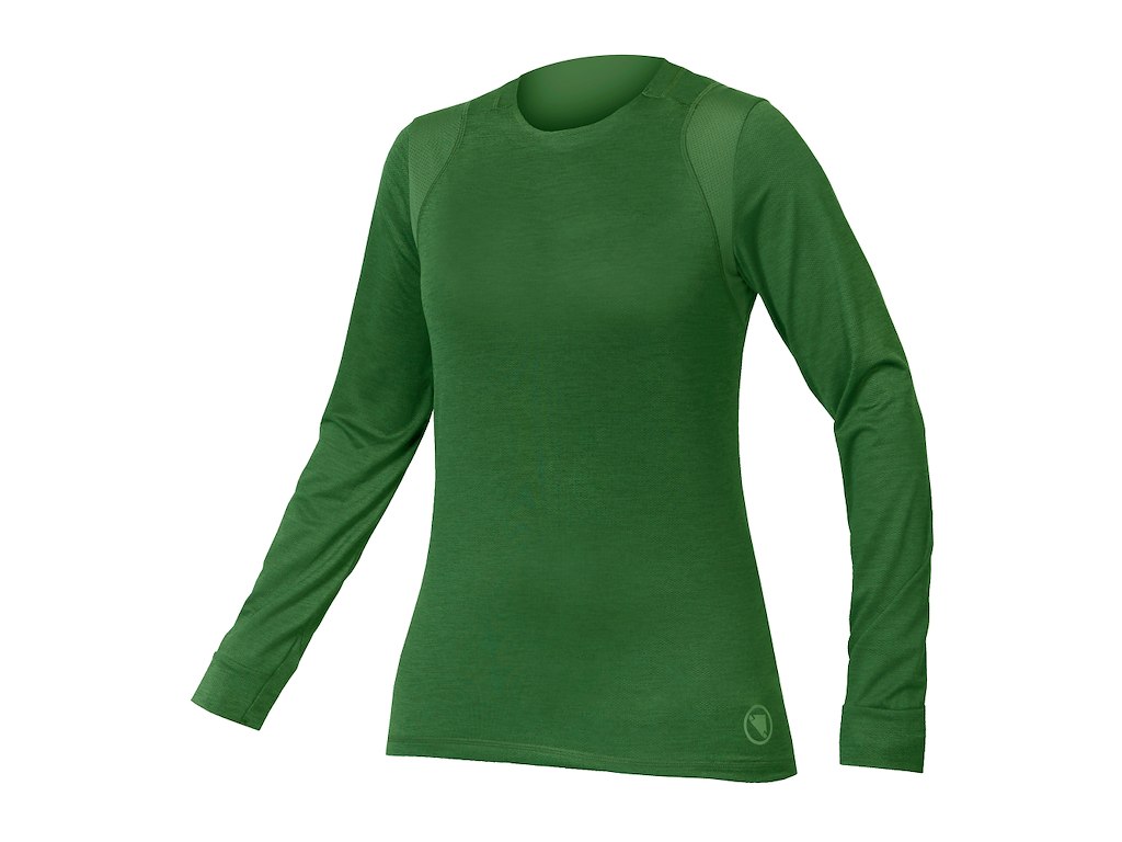 Endura Singletrack Jersey Cykeltrøje Korte ærmer Tender Green Kvinde