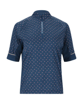 Endurance Jette Cykel Mtb   Shirt Kort ærme Dame Blå Print 38