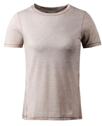 Endurance Korrl Melange  -shirt    Korte ærmer Dame Warm Taupe  Str  40
