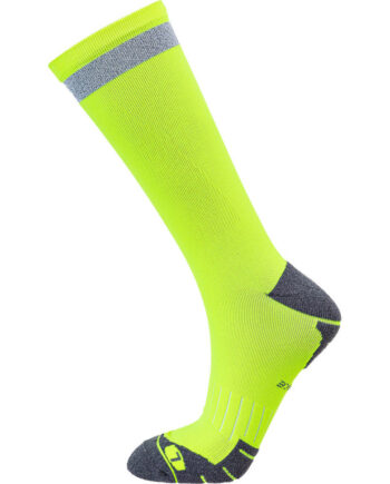 Endurance Torent Reflective Mid Length Løbestrømper Safety Yellow  Str  39 42