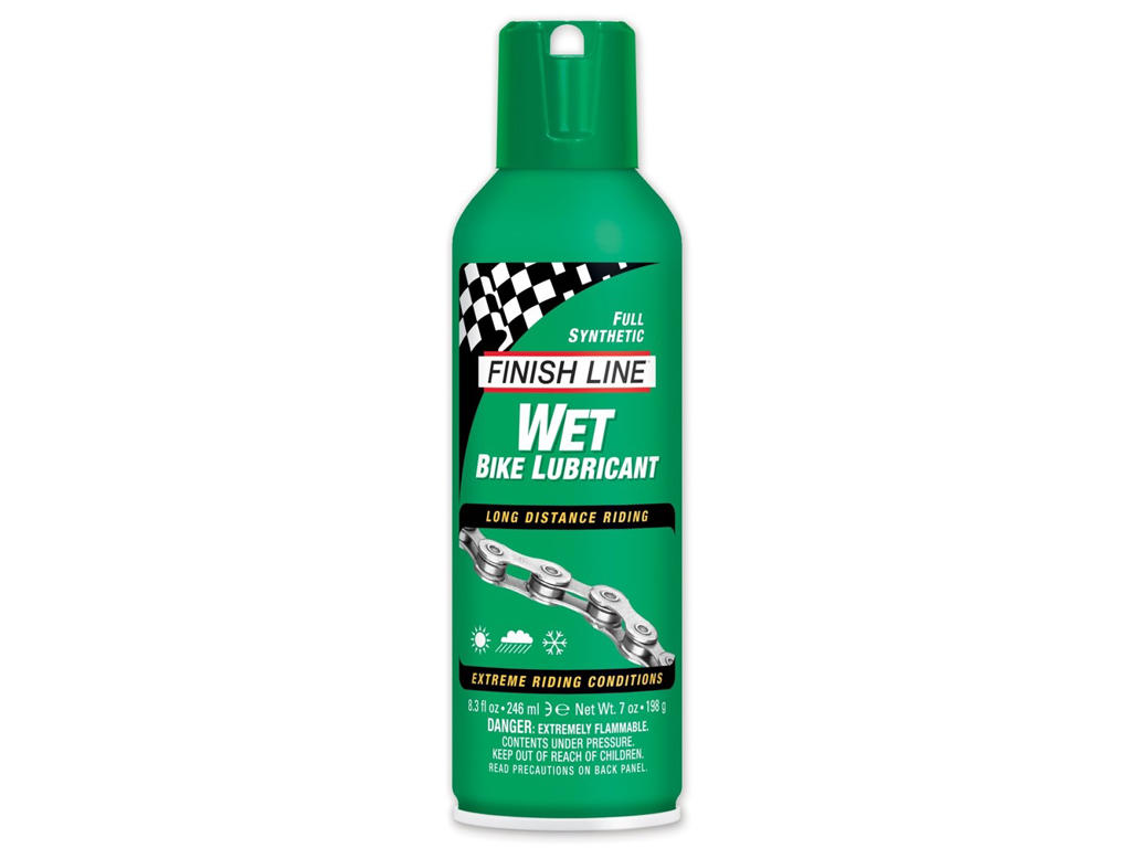 Finish Line Wet Lube Cross Country 240 Ml Spray Grøn