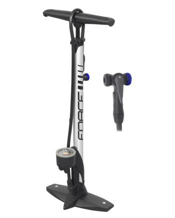 Force Hobby Fodpumpe Med Manotmeter 11 Bar 160 Psi Sølv