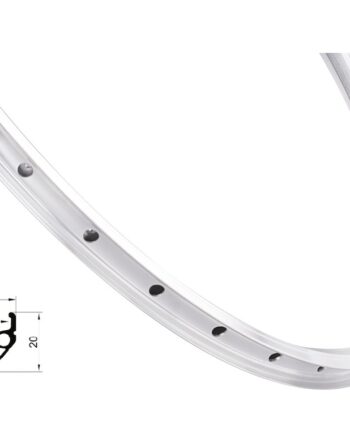 Force Prime Fælg 26 Quot   559x21  Aluminium  32 Eger Huller Fælgbremse Sølv