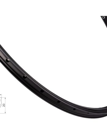 Force Xc Basic Fælg 27   Quot 584x19  Aluminium 36 Eger Huller Skivebremse Sort