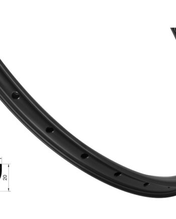 Force Xc Basic Fælg 27   Quot 584x23  Aluminium 32 Eger Huller Skivebremse Sort