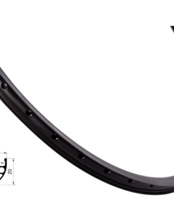Force Xc Basic Fælg 26 Quot 559x23  Aluminium 36 Eger Huller Skivebremse Sort