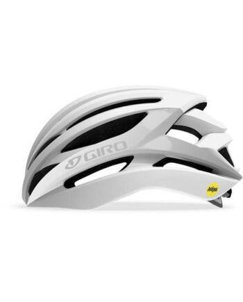 Giro Syntax Cykelhjelm  Mat Hvid Sølv Mips Small  51-55 Cm    Hvid