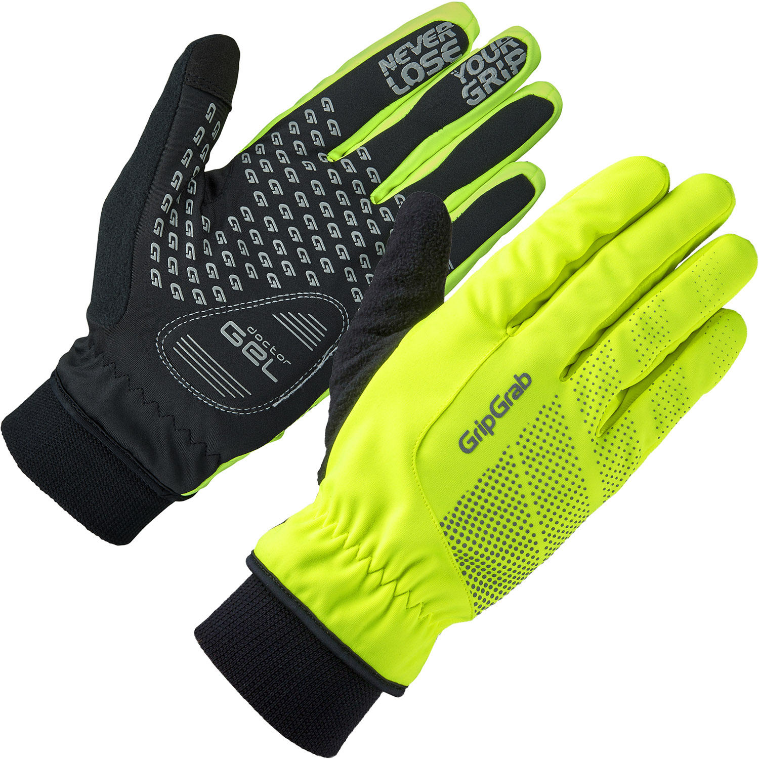 Gripgrab Ride Hi-vis Vindtæt Vinterhandske Hi-vis Gul