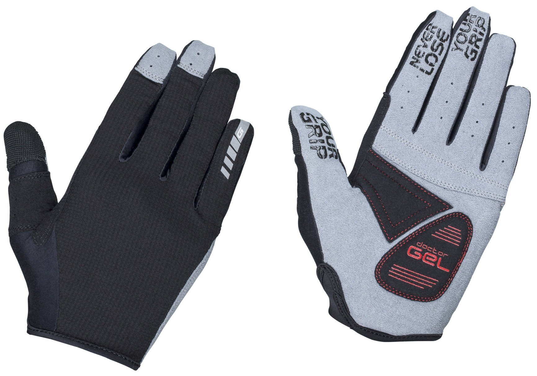 Gripgrab Shark Cykelhandske Sort