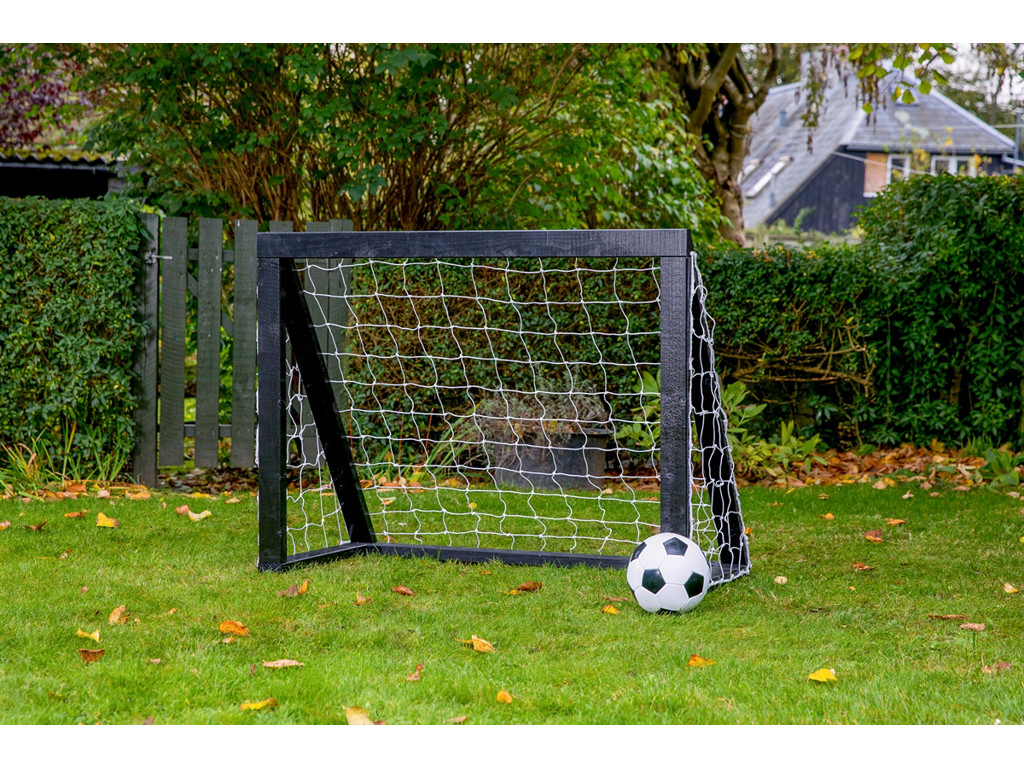 Homegoal Pro Micro Sort Fodboldmål Træ 125x100 Cm