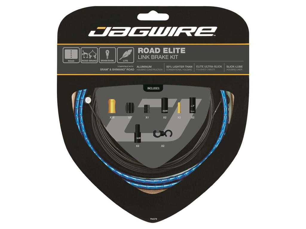 Jagwire Road Elite Bremsekabel Sæt Til Road Blå