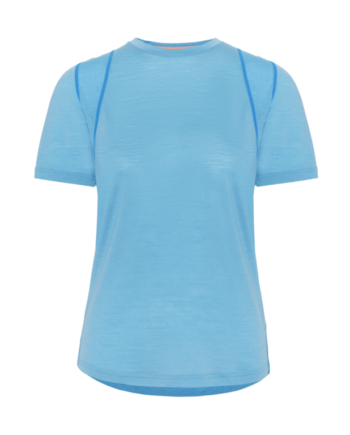 Kari Traa Embla Wool Tee  -shirt Blå Str