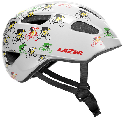 Lazer Nutz Kineticore  Quot Tour De France Quot  Cykelhjelm Hvid