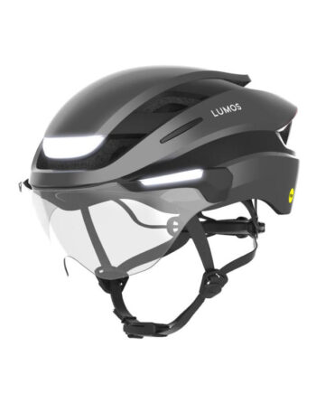 Lumos Ultra  -bike Cykelhjelm Med Mips Med Blinklys Og Bremselys Grå Str  54-61 Cm