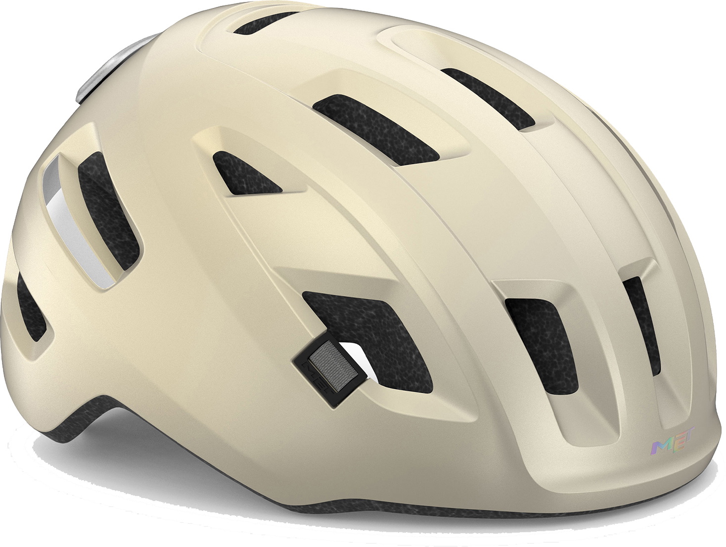Met Helmet -mob Beige Hvid Elcykel Hjelm