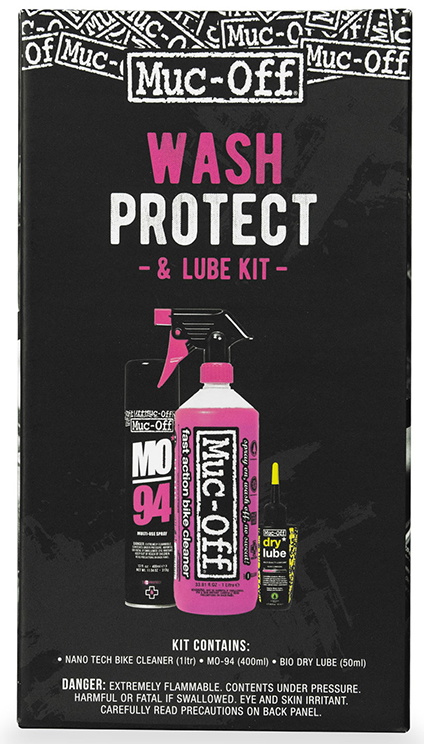Muc-off Wash Protect And Dry Lube Kit Vask Olie Beskyttelse