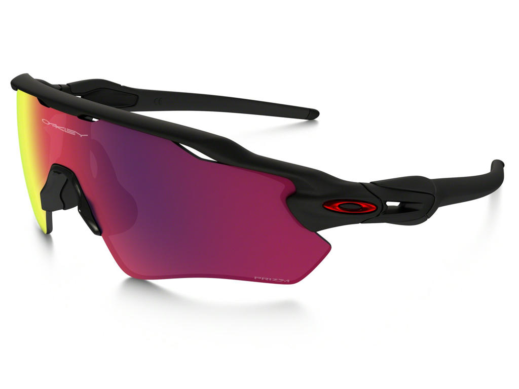 Oakley Radar Ev Path Prizm Road Cykelbrille Sort Rød