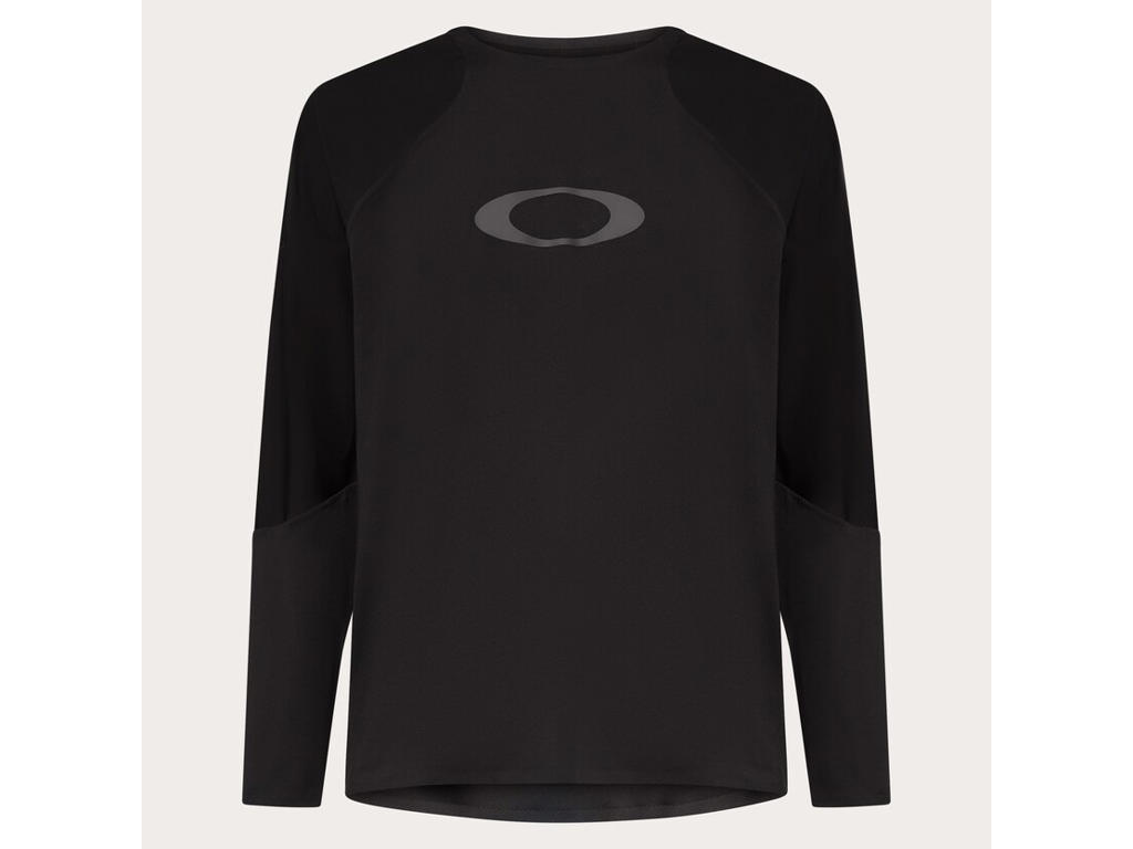Oakley Seeker Airline Cykeltrøje Lange ærmer Sort Str