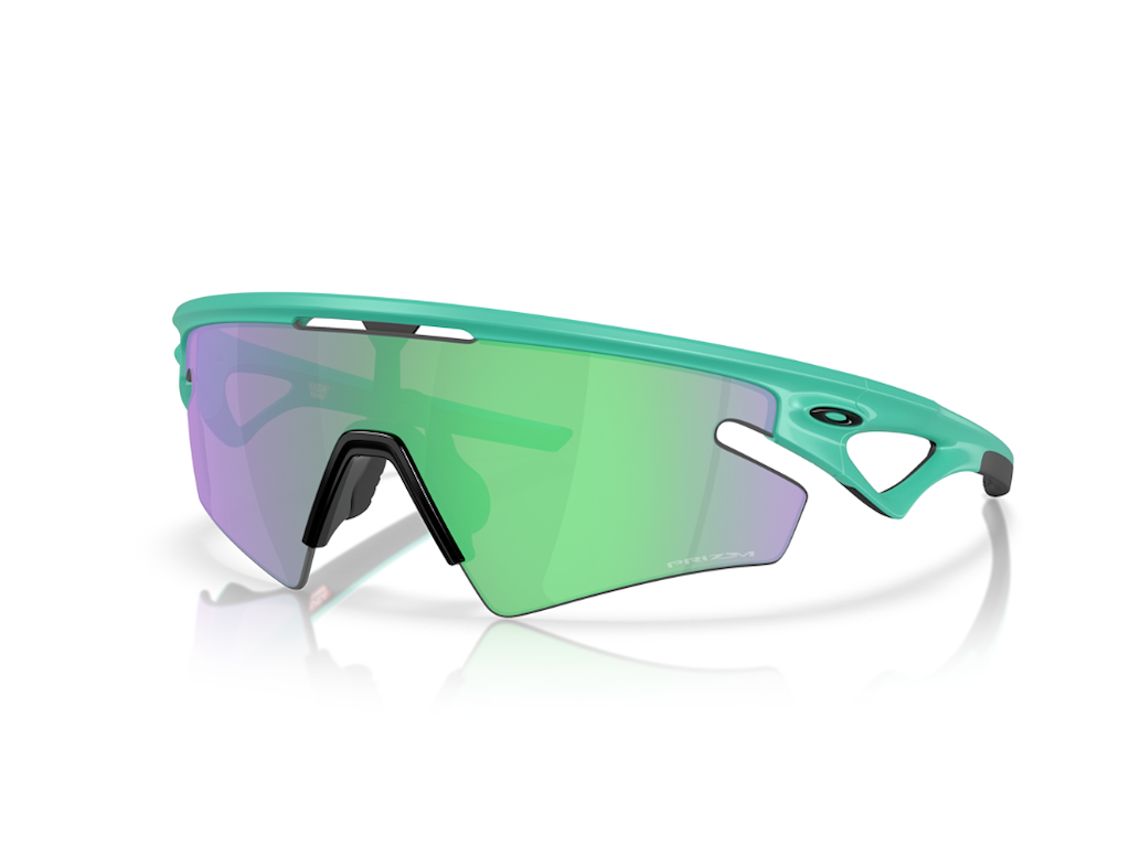 Oakley Sphaera Slash Neon Pop Collection Cykelbriller Matte Celeste Prizm Road Jade