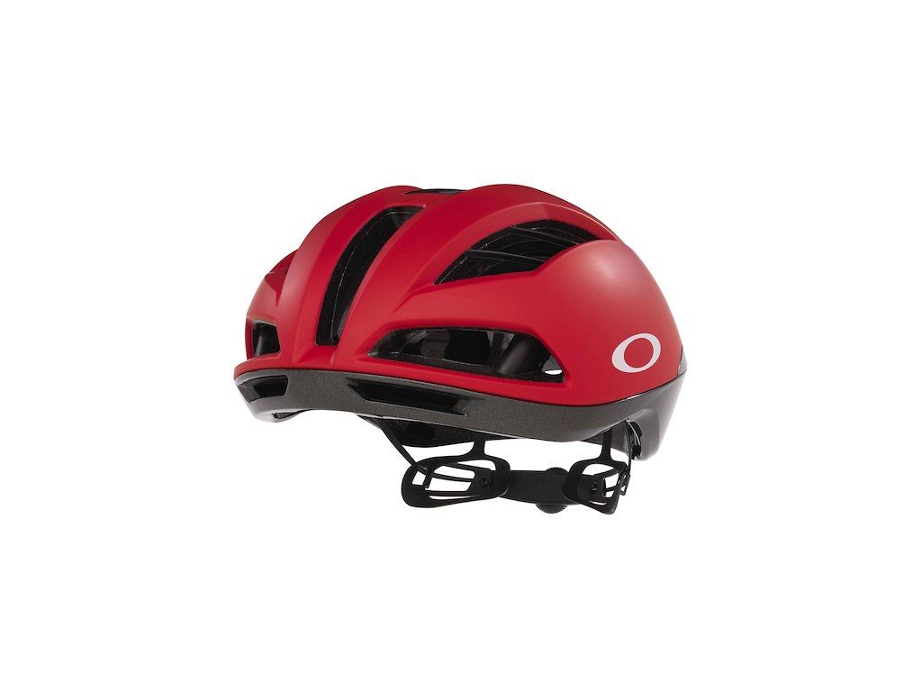 Oakley Velo Stelvio Mips Cykelhjelm Black Red Pro -
