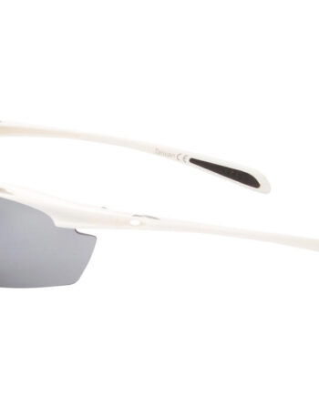 Ongear Croix De Fer Cykelbrille Med Pc Smoke Flash Mirror Linse Mat Hvid