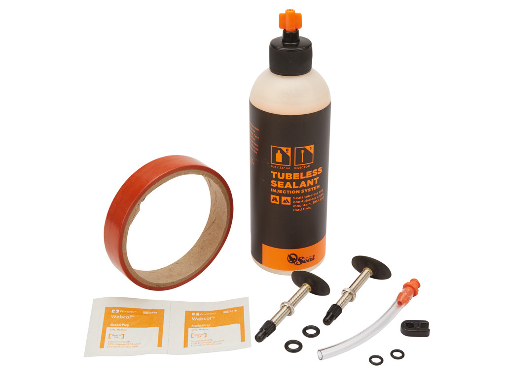 Orange Seal Tubeless Kit 18 Mm Fælgtape 237 Ml Regular Væske