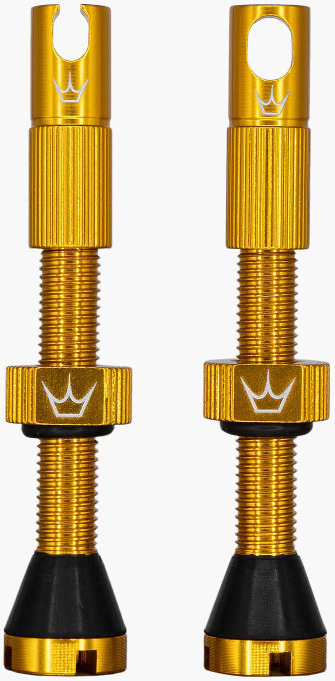 Peaty X27     Chrisking Tubeless  Valves 42mm Gold