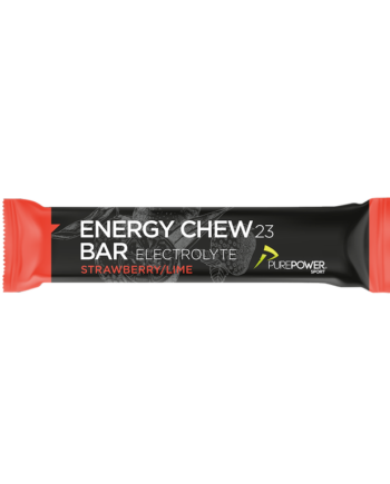 Purepower Energy Chew Bar Jordbær Lime Elektrolyt 30 Gram
