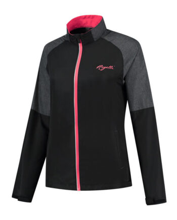 Rogelli Enjoy Sports Jakke Dame Airbloc Melange Sort Pink Str