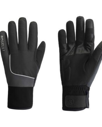 Rogelli Essential Vinterhandsker Hi-vis Sort Str