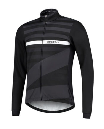 Rogelli Stripe Vinterjakke Windtex Sort Hvid Str
