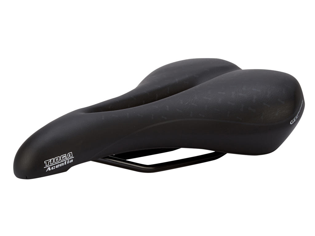Sadel Tioga Model Fortis Aura Sort Med Gel