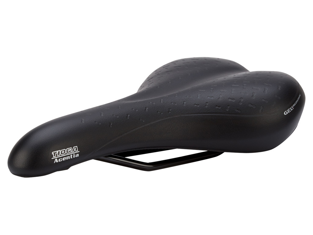 Sadel Tioga Model Fortis Sort Med Gel