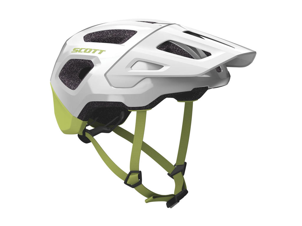 Scott Argo Plus Cykelhjelm Mips White Yellow Str  58-61 Cm