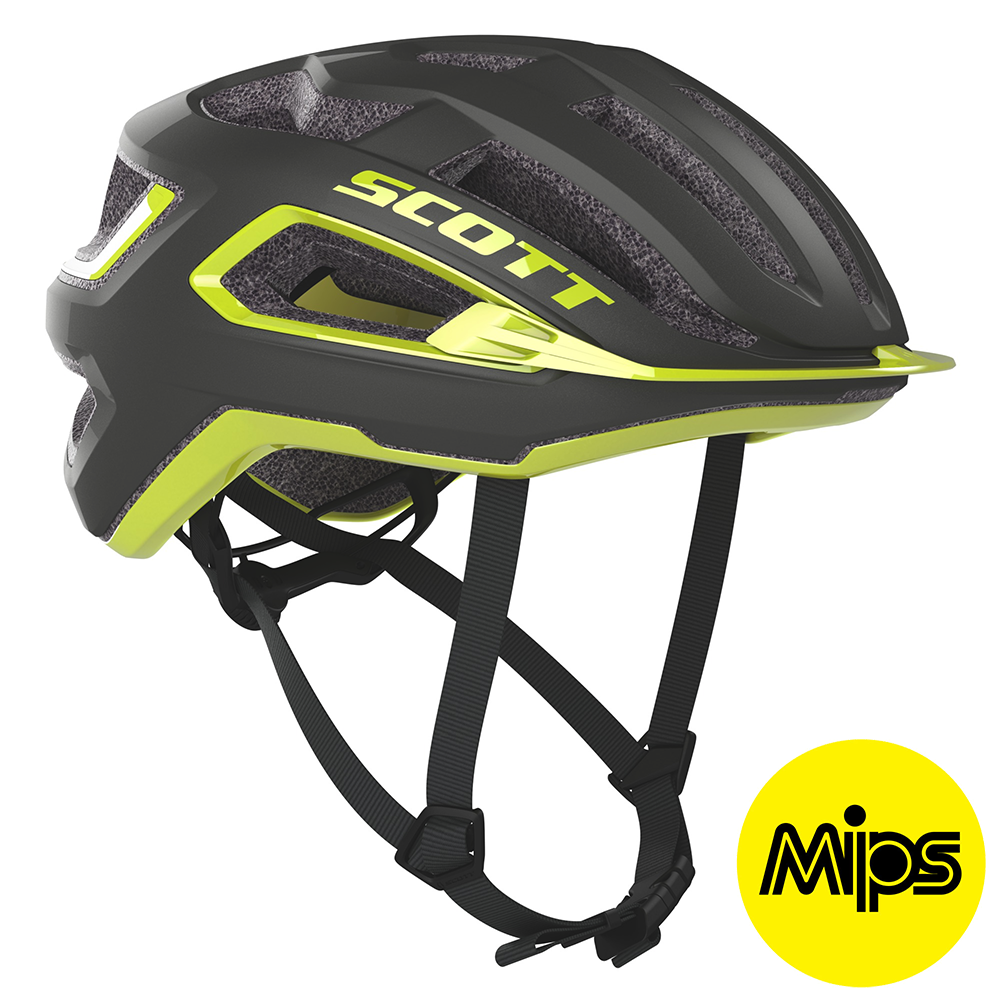 Scott Arx Plus Mips Hjelm X27 20 Grå Gul