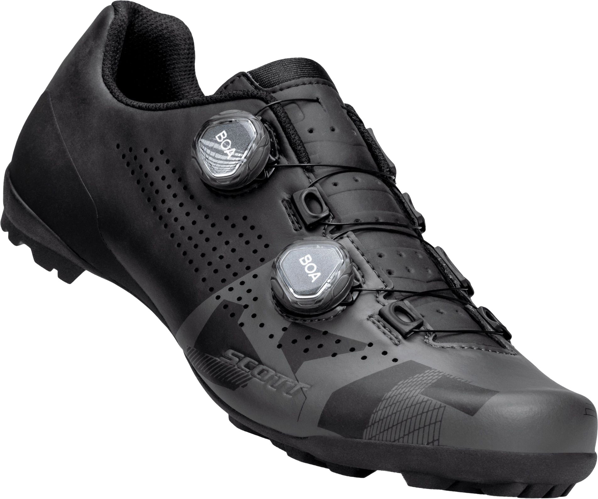 Scott Gravel Rc Cykelsko Matt Black Anthracite Grey