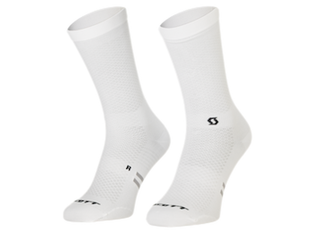 Scott Performance Light Crew Socks Cykelstrømper Hvid Str 42-44