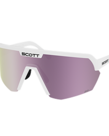 Scott Sport Shield Cykelbriller Hvid Amp Lavender Chrome