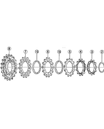Shimano Dura Ace Klinge Sæt 19 Og 21 Tands For Cs-7700
