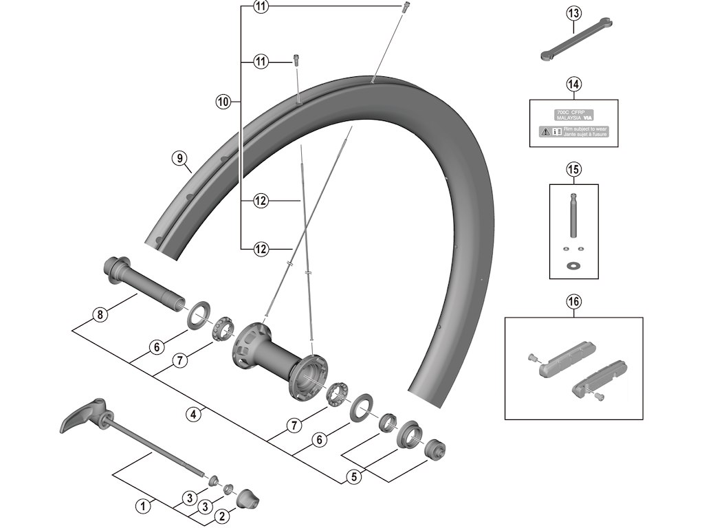 Shimano Dura Ace Nippel Til Forhjul Model Wh-r9200-c50-tu-