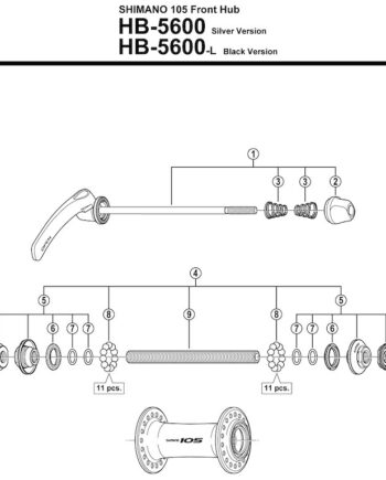 Shimano 105 Konus Til Fornav Hb-5600