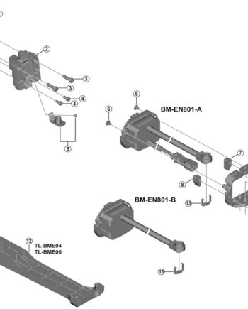 Shimano Steps øvre Monteringsbeslag Til Model Bm-en801