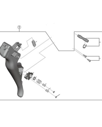 Shimano Ultegra Hovedhåndtag Til Højre Sti-greb St-r8050