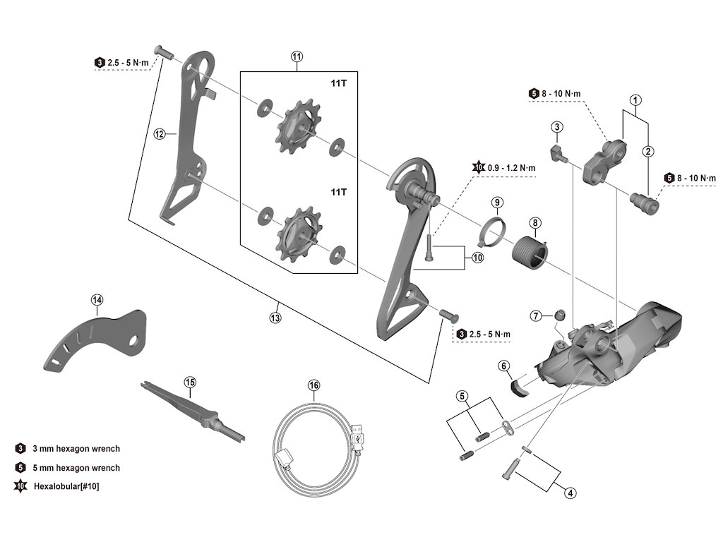 Shimano Ultegra  -tension Fjeder Til Bagskifter Model Rd-r8150