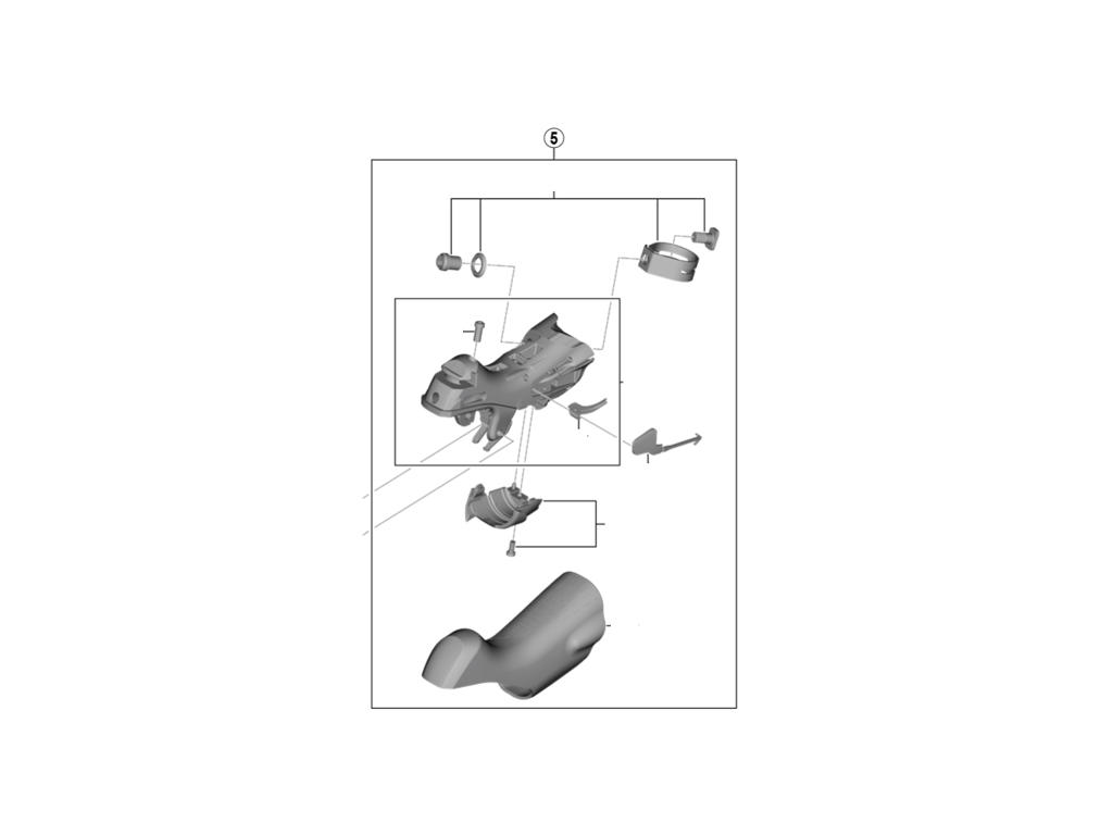 Shimano Ultegra Skiftemekanisme Til Venstre Sti-greb St-r8000