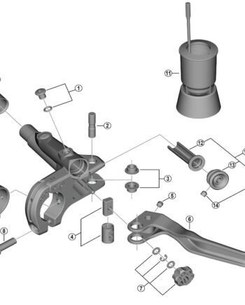 Shimano Xt Membranenhed Til Bremsegreb Model Bl-t8100