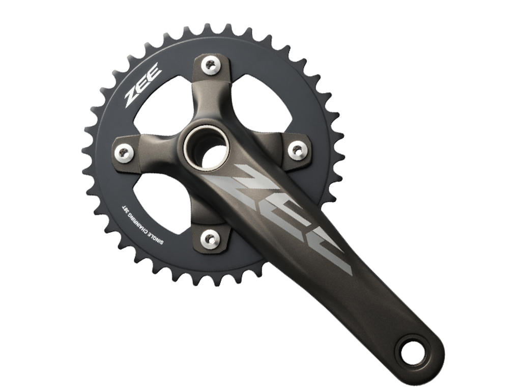 Shimano Zee Kranksæt Sort Enkelt 36 Tands Til 83mm Krankboks 170mm Pedalarme
